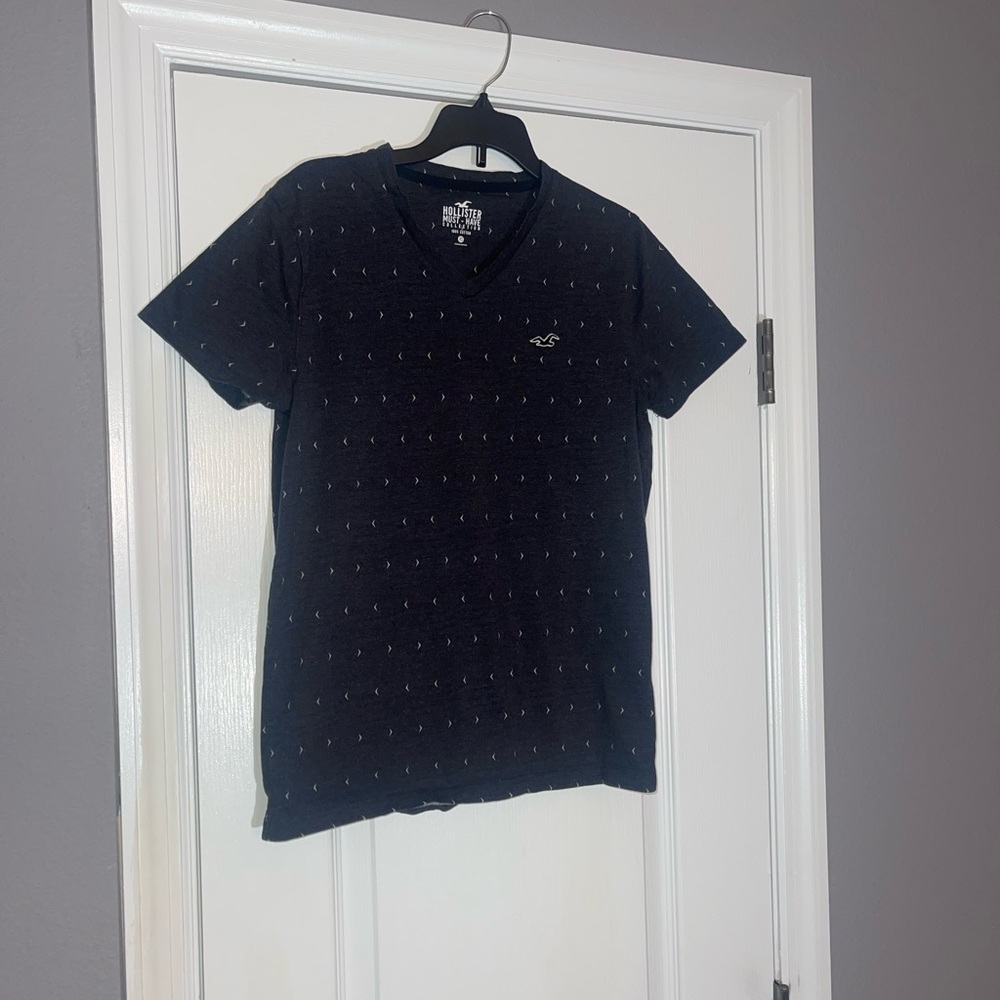 Hollister Black Short Sleeve Tee Classic Cotton